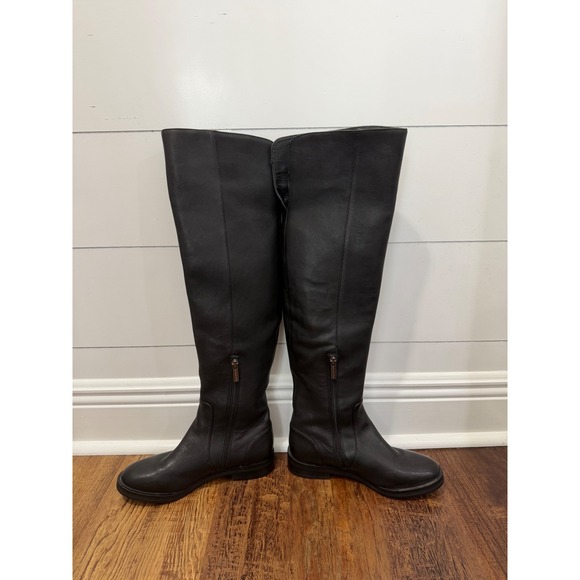 Gianni Bini Shoes - Gianni Bini Eldaa Embroidered Leather Riding Boots Black Size 6
